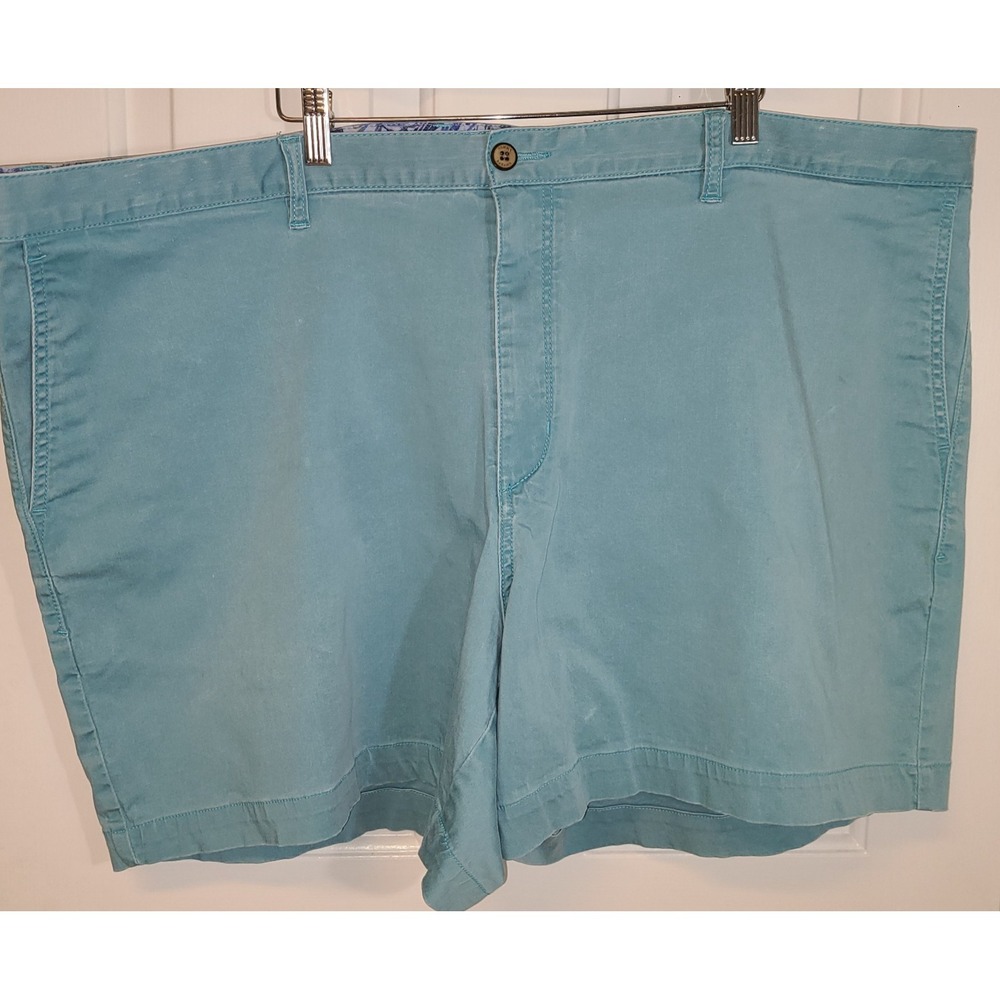 Tommy Bahama Seafoam Blue/Green 6" Inseam Chino Shorts Sz 50RG Golf Club BBQ